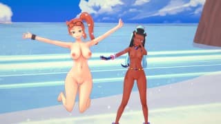 口袋妖怪海滩日 Sonia x Nessa