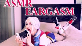 ASMR AMY EARGASM - 非常强烈的舔耳朵 - 湿漉漉的嘴巴声音