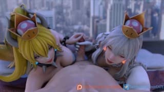 Bowsette x Boosette Double L （ NSFW ， SFM ）