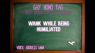 被羞辱时手淫 GAY HOMO FAG AUDIO