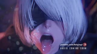 Nier Automata 2B facial