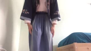 伪娘汉服自慰