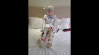 Kigurumi Extreme Plastic Bag Breathplay 带吹风机