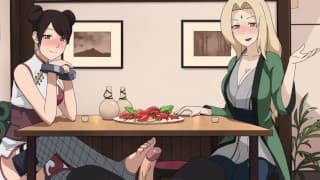 Naruto - Kunoichi Trainer - Part 7 - TenTen And Tsunade Footjob By LoveSkySanX