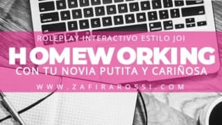 ROLEPLAY & JOI HOME OFFICE CON TU NOVIA PUTITA Y CARIÑOSA [HOMEWORKING] ASMR AUDIO SEXY SOUNDS