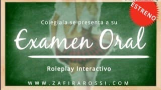 ROLEPLAY INTERACTIVO COLEGIALA DANDO SU EXAMEN ORAL | ASMR SOUNDS | AUDIO ONLY | VOZ ARGENTINA