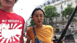 华裔亚洲人 June Liu 中出 - SpicyGum Fucks American Guy in Paris x Jay Bank Presents