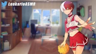 ASMR (sfw) SHOTO TODOROKI se viste de PORRISTA para ti