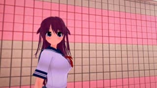 Showering With Amane Suou (Grisaia No Kajitsu)