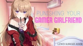 Spanking Your Gamer Girlfriend For Raging （英语 ASMR） （Sound Porn）