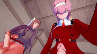 Futa 跨界车 Zero Two X Monika Taker POV