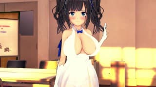 Danmachi：Hestia 工作巨大的山雀并做狗狗 3D 无尽