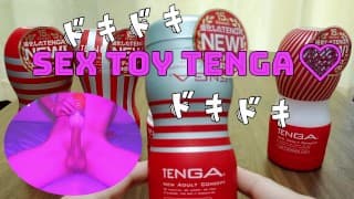 用日本情趣玩具“TENGA”自慰。 喘气的声音和射精(*'ω'*)