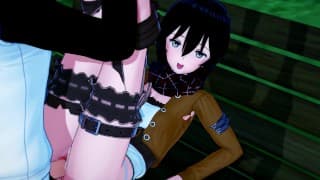 Mikasa Ackerman BLOWJOB 和 DOGGY at PARK（3D 无尽）