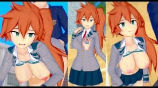 [无尽游戏 Koikatsu ！ ] 与 My Hero Academia 发生性关系 大山雀 Itsuka Kendo。 3DCG 色情动漫视频。