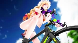 hentai mmd - bike 八雲紫 朝の特別鍛練