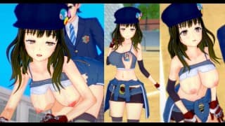 [无尽游戏 Koikatsu ！ ] 与 FF7 Remake 发生性关系 大山雀 Kyrie Canaan 。 3DCG 色情动漫视频。