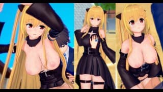 [无尽游戏 Koikatsu ！ ] 与 To Love Ru 发生性关系 大山雀 Yami。 3DCG 色情动漫视频。