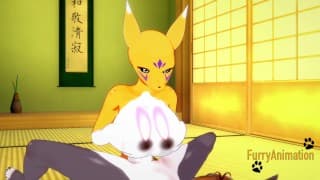 数码宝贝无尽 - Taomon & Grey Fox 硬性爱