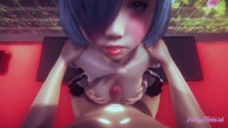 Re Zero Hentai - Rem 第 4 部分（未经审查）