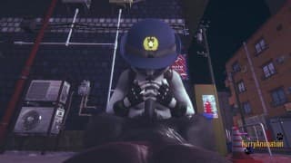 Zootropia Hentai Furry - Judy Hopps POV 胸部工作与吸吮