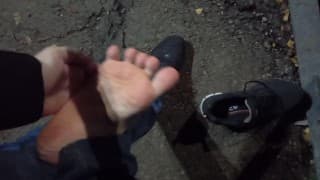 Артем сосет сам себе дрочит ногами лижет ноги self suck autofellatio self footjob