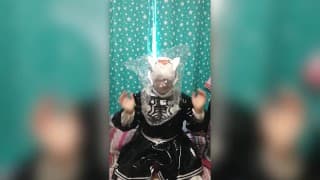 PVC 2B 娘娘腔角色扮演 Breathplay Bagging in Eva Helmet Kigurumi