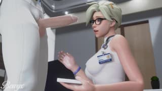 Doctor Mercy Dick 考试，口交深喉 3D