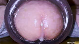 高质量的超级特写 - MASSIVE CUMSHOT & Fucking SEX TOY （4K - 60FPS）