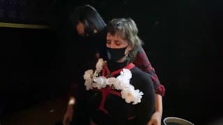 Dominatrix Mara Shibari 陌生人的绳索绑带