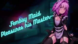 [ASMR]Femboy 女仆在Master__面前玩弄自己 呻吟 _ 激烈 _ nsfw _ 接吻 _