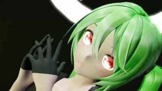 HENTAI MIKU MIKU DANCE YYB NEBULA MIKU CYNICAL NIGHT PLAN GREEN HAIR SMIXIX COLOR EDIT