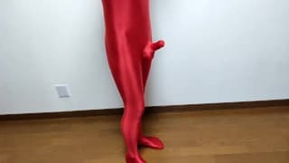 我玩阴茎套 zentai 套装 2 层