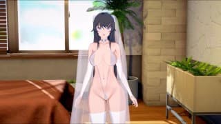 Mai Sakurajima in Wedding Dress Hentai