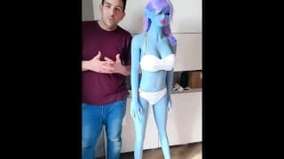 MY BLUE SEXDOLL elfe ，这个疯狂的角色扮演爱情娃娃的开箱