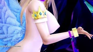 [MMD] K/DA - 最坏的阿狸热裸体舞蹈英雄联盟 KDA