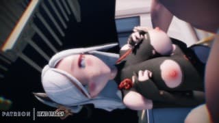 Genshin Impact - 申鹤每日奖励传教士 [未经审查的 HENTAI 4K MMD]