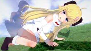 【TSUNOMAKI WATAME】【HENTAI 3D】【短而略带地面狗式姿势】【HOLOLIVE-VTUBER】