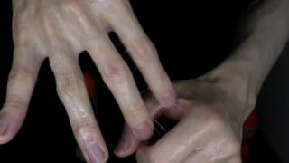 【ASMR Veiny 手】用滑油打手枪