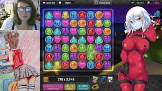 流式传输 Huniepop，当我操女孩时，我脱光衣服并抚摸自己（第 2 部分）