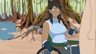 Four Element Trainer （Sex Scenes） Part 108 Korra Handjob By HentaiSexScenes