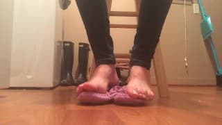 紫色莫卡辛 闲聊 Frieda Ann Feet 恋物癖