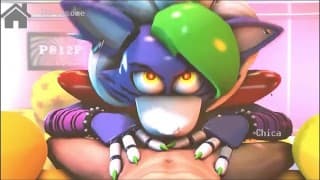 “”“”深“喉咙与光滑的 FNAF CHICKUSSY + 画廊
