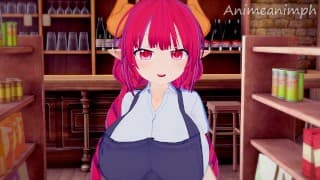 Fucking Ilulu from Miss Kobayashi's Dragon Maid Until Creampie - 动漫无尽 3d 未经审查