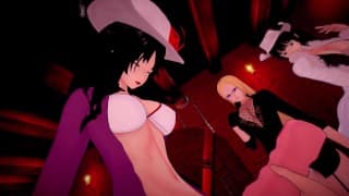 One Piece Futas Nico Alvida Miss 双指哈利法 |男性接受者 POV