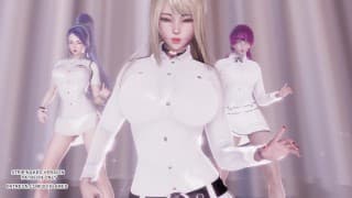 [MMD] Momoland - Baam Ahri Kaisa Evelynn Sexy Kpop Dance League of Legends KDA