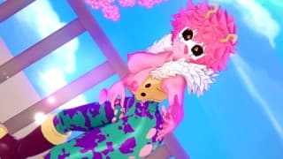 和 MINA ASHIDO 😘 MY HERO ACADEMIA HENTAI 约会