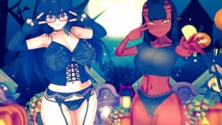 万圣节特别动漫无尽 SFM 幽灵般的性感合辑（Hex Maniac 和 Meru the Succubus）