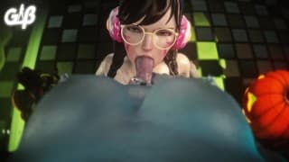 POV D.Va 吸吮寡妇制造者 Futa Dick