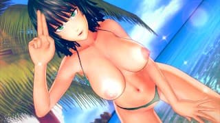 最大的 SFM 汇编 1 小时的 FUBUKI 来自一拳超人动漫无尽 3D